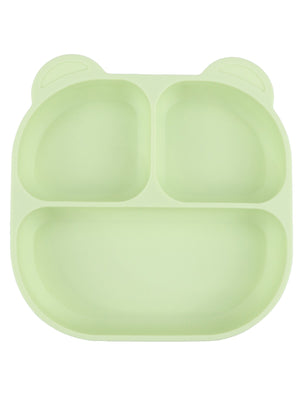 Pandish Vakum Tabanlı Silikon Mama Tabağı - Yeşil