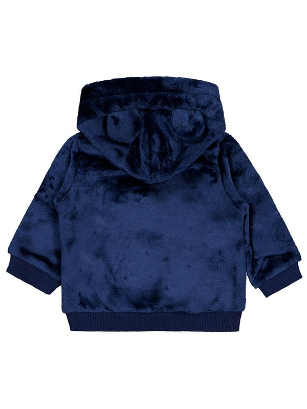 Civil Baby Ayıcık Nakış ve Kulaklı  6-18 Ay Sweatshirt - Lacivert