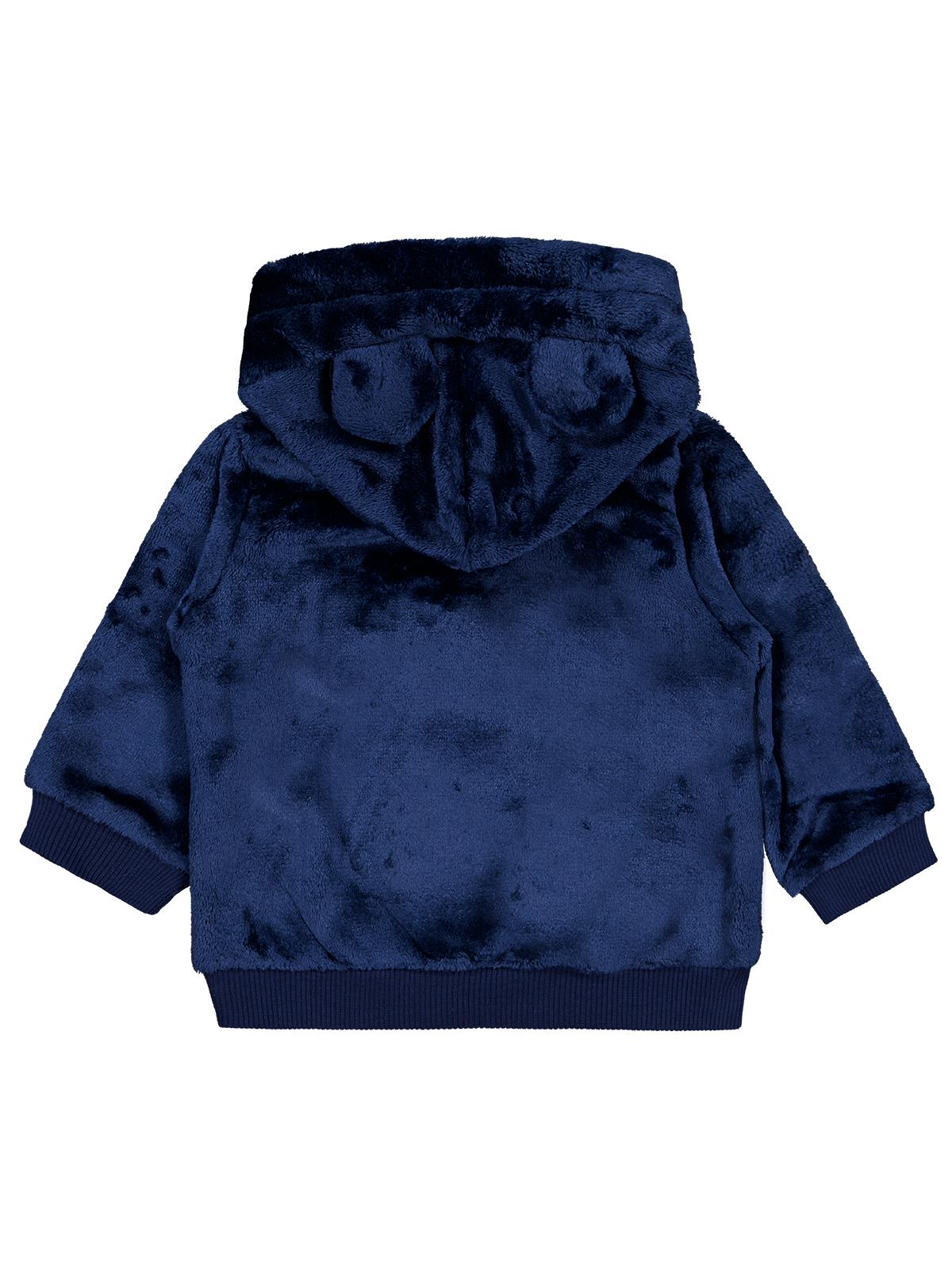 Civil Baby Ayıcık Nakış ve Kulaklı  6-18 Ay Sweatshirt - Lacivert