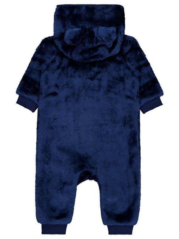 Civil Baby Ayıcık Nakış ve Kulaklı  6-18 Ay Tulum - Lacivert