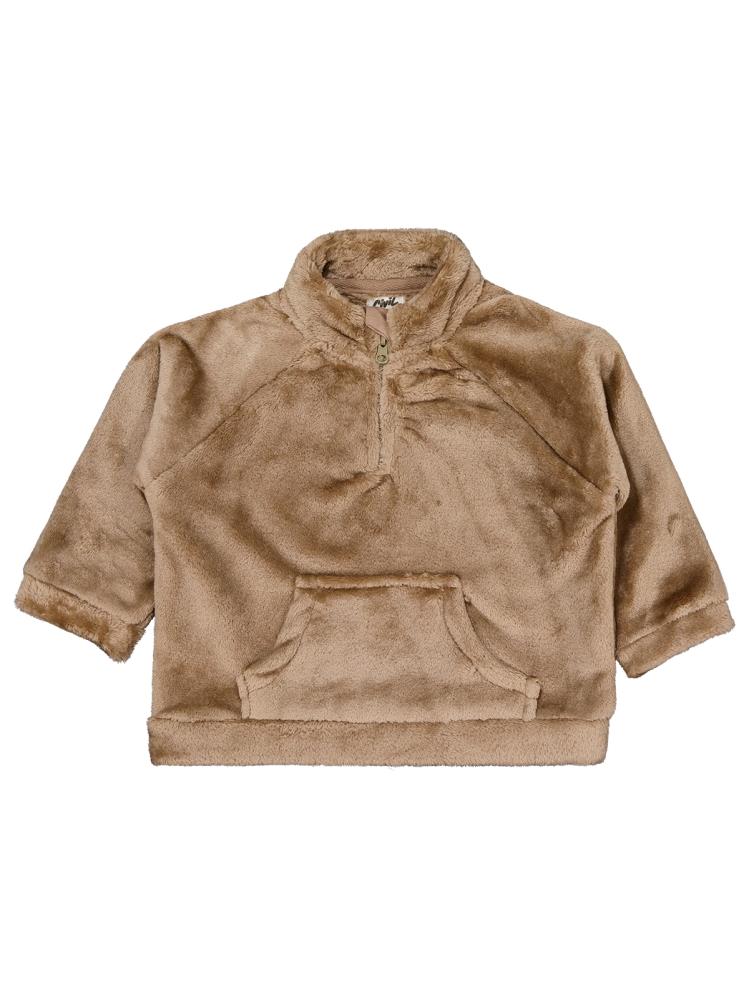 Civil Baby Yarım Fermuar 6-18 Ay Takım - Kahverengi