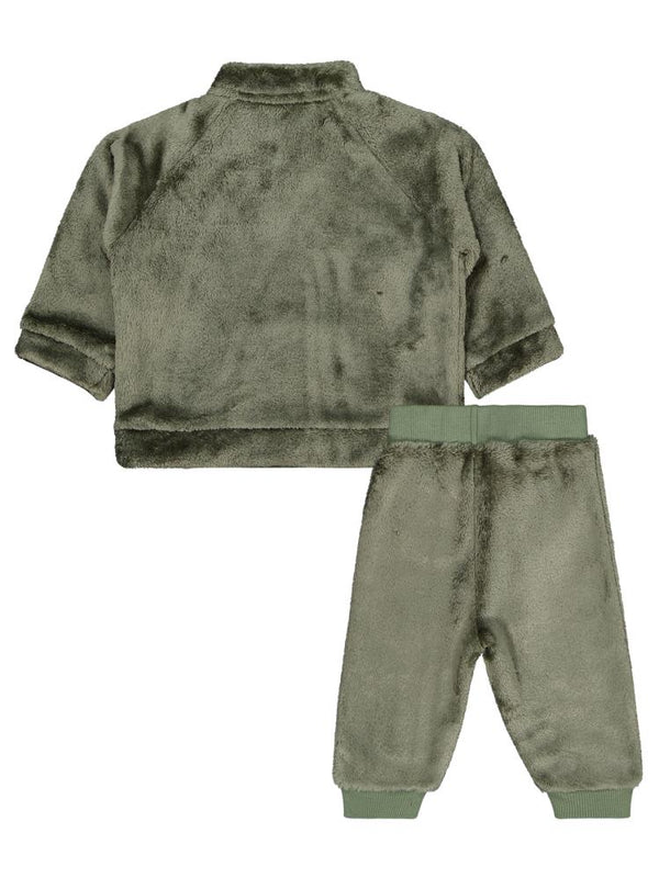 Civil Baby Yarım Fermuar 6-18 Ay Takım - Haki