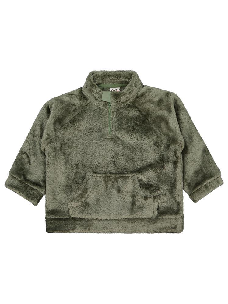 Civil Baby Yarım Fermuar 6-18 Ay Takım - Haki