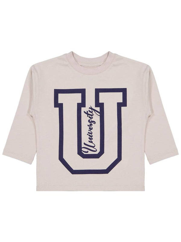 Civil Boys Unıversıty Baskılı 2-5 Yaş Sweatshirt - Bej