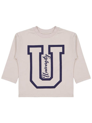 Civil Boys Unıversıty Baskılı 2-5 Yaş Sweatshirt - Bej