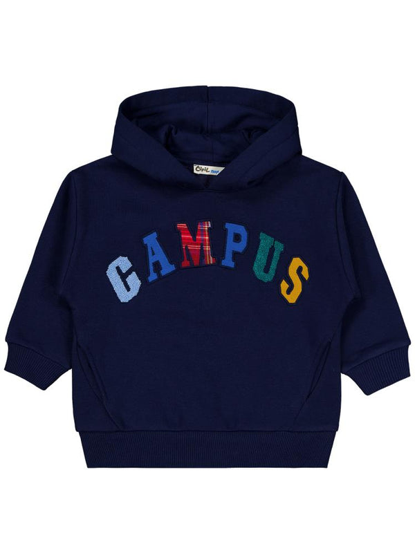 Civil Boys Campus Nakışlı 2-5 Yaş Sweatshirt - Lacivert