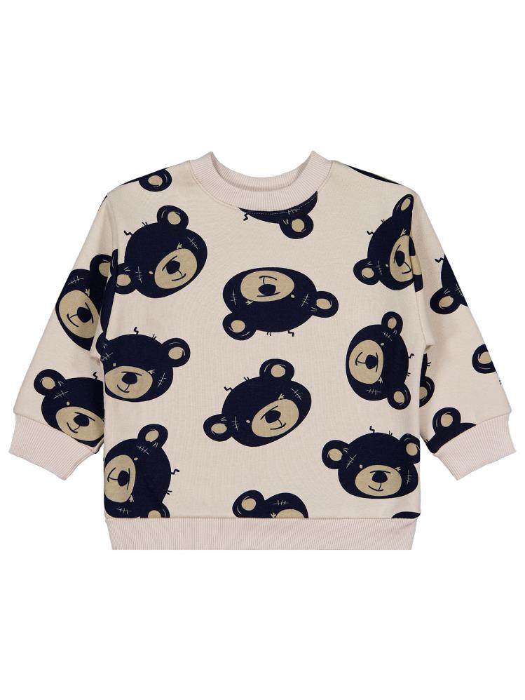 Civil Boys Ayıcık Empirme 2-5 Yaş Sweatshirt - Bej