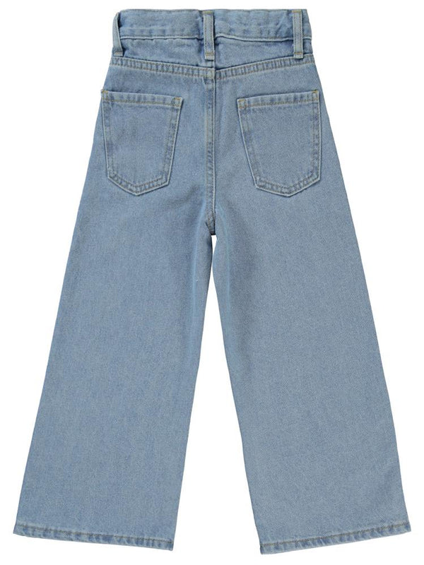 Civil Girls Yıldız Nakışlı 2-5 Yaş Pantolon - Mavi