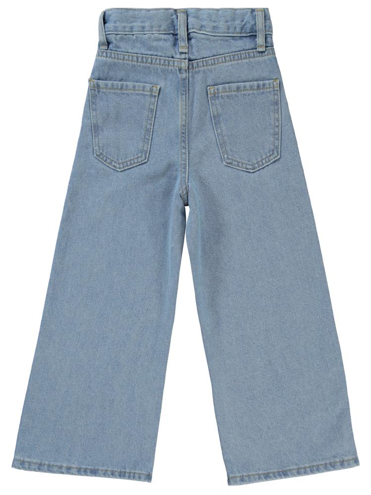 Civil Girls Yıldız Nakışlı 2-5 Yaş Pantolon - Mavi