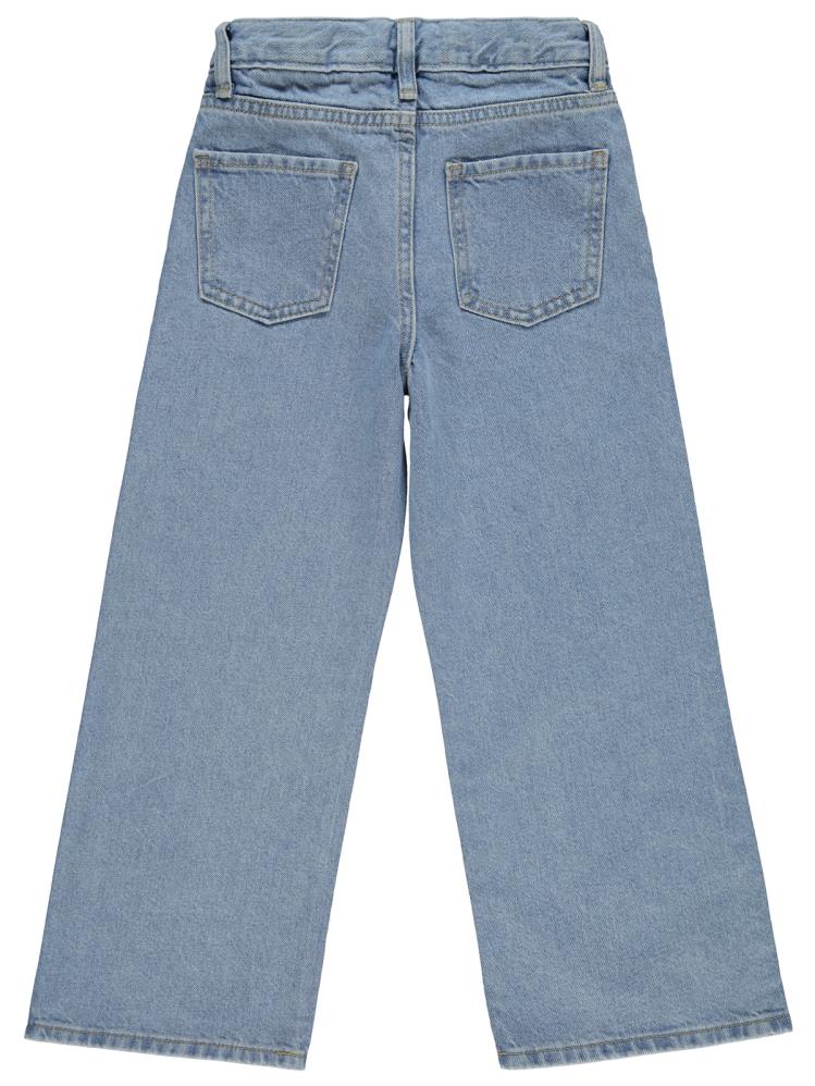 Civil Girls Yıldız Nakışlı 6-9 Yaş Pantolon - Mavi