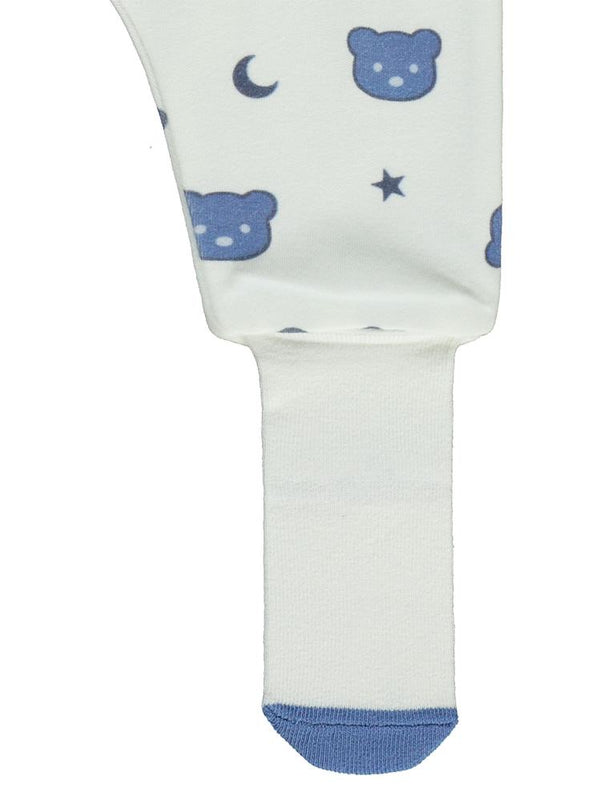 Civil Baby Ayıcık Baskılı 1-6 Ay Tek Alt Bebe - Ekru