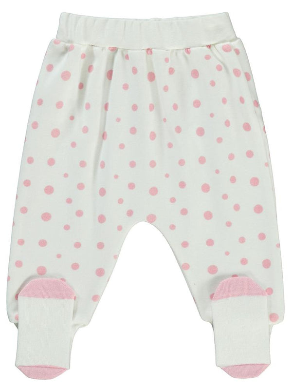 Civil Baby Puan Baskılı 1-6 Ay Tek Alt Bebe - Ekru