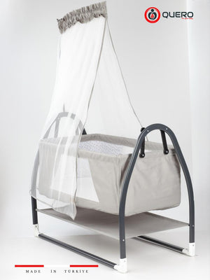 Quero Koza Plus Portatif Sallanır Anne Yanı Sepet Beşik - Gri