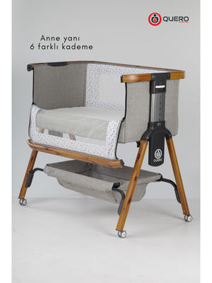 Quero Anne Yanı Sallanır Lüks Beşik - Gri