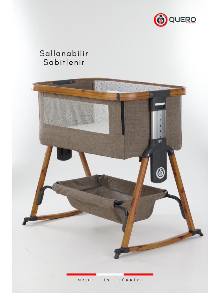 Quero Anne Yanı Sallanır Lüks Beşik - Kahverengi