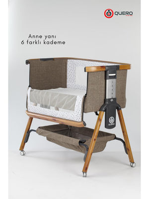 Quero Anne Yanı Sallanır Lüks Beşik - Kahverengi