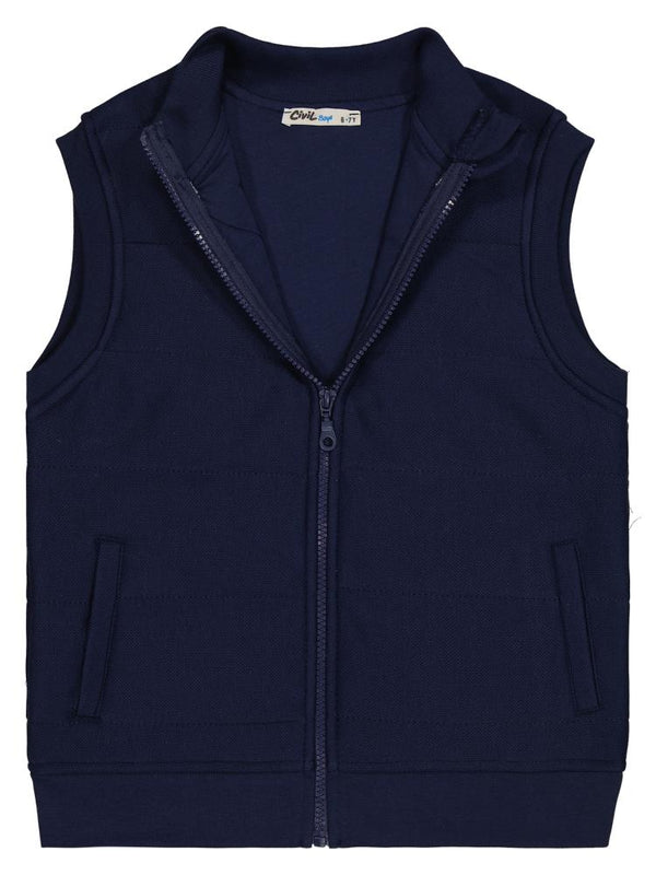 Civil Boys Kapitone Pike 6-9 Yaş Yelek - Lacivert