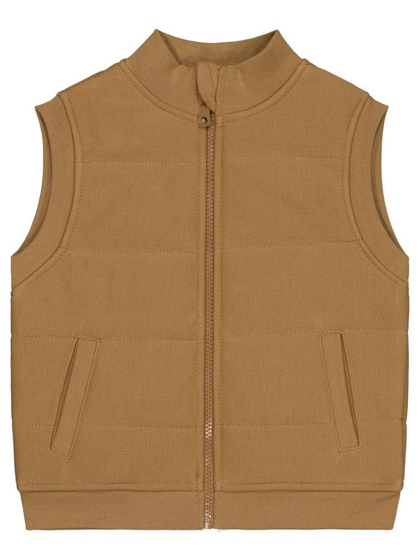 Civil Boys Kapitone Pike 2-5 Yaş Yelek - Kahverengi