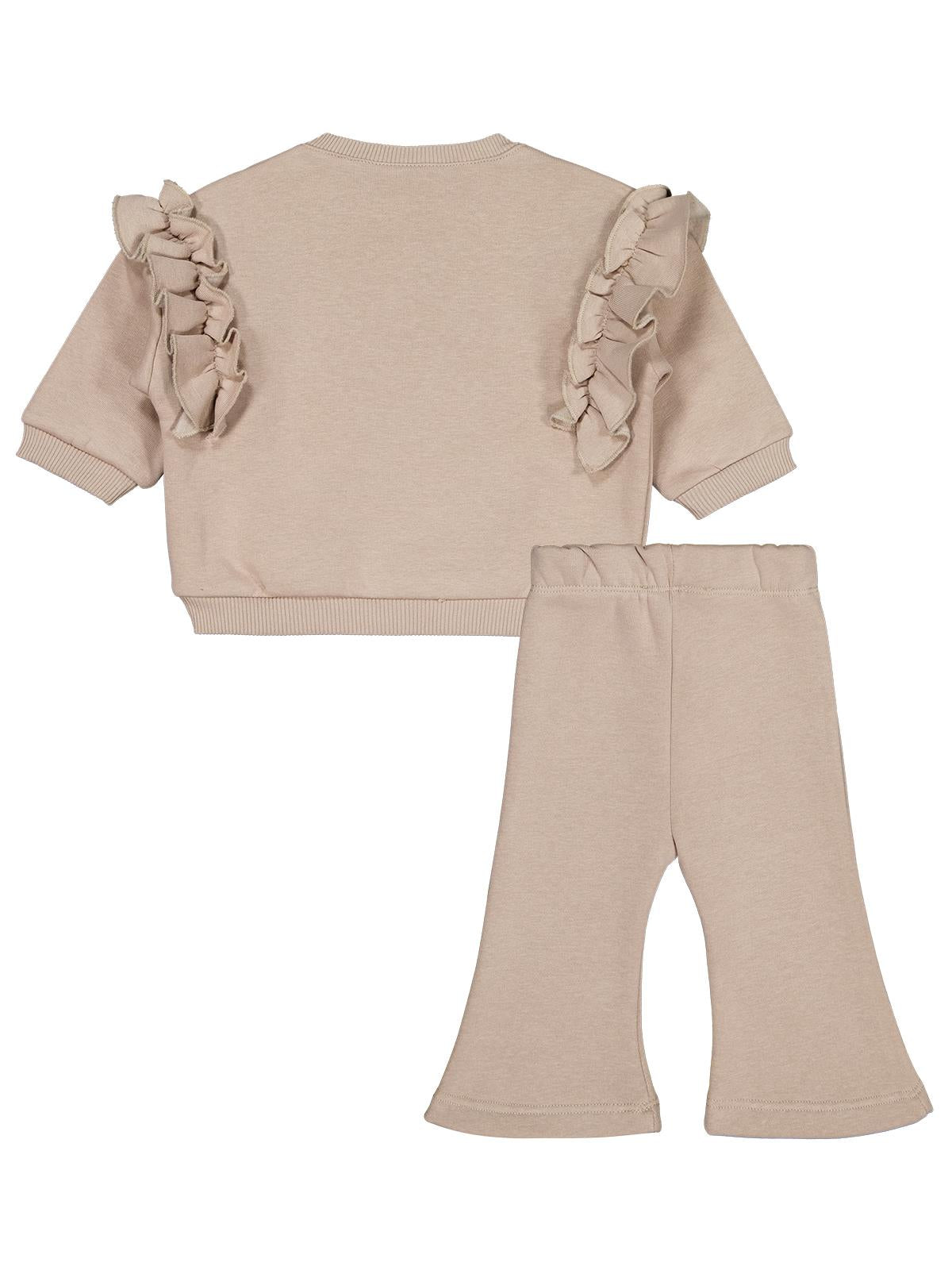Civil Baby Fırfırlı 6-18 Ay Takım - Bej