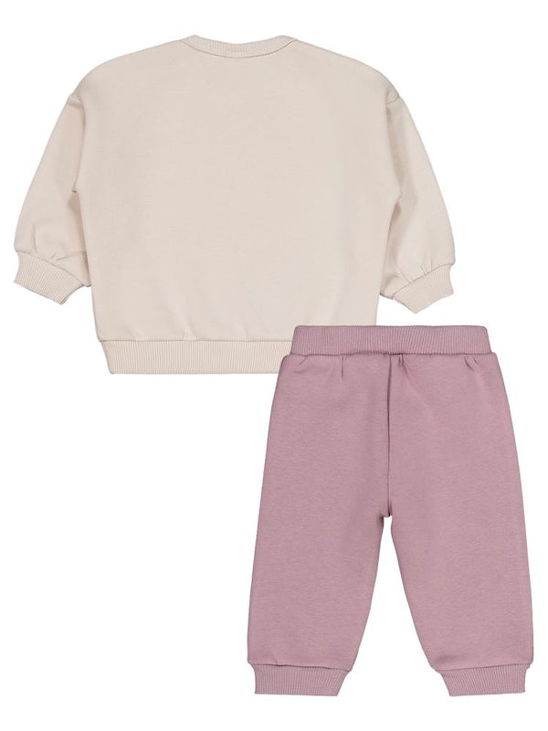 Civil Baby Dad's Princess Baskılı 6-18 Ay Takım - Bej