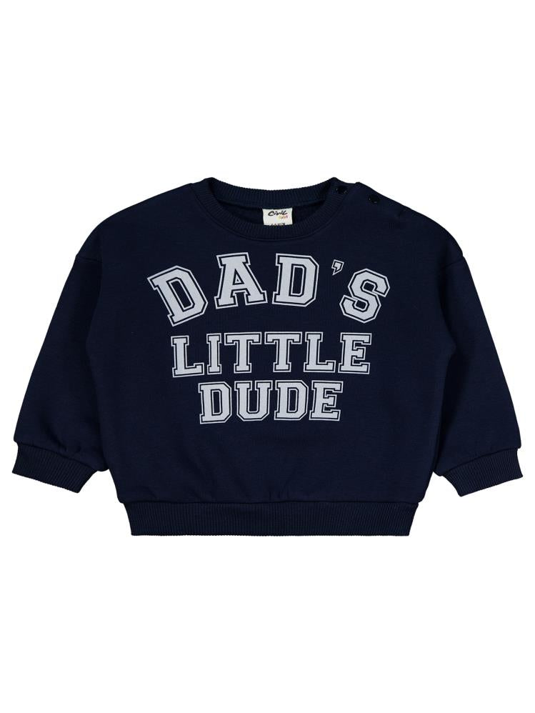 Civil Baby Dad's Little Dude  6-18 Ay Takım - Lacivert