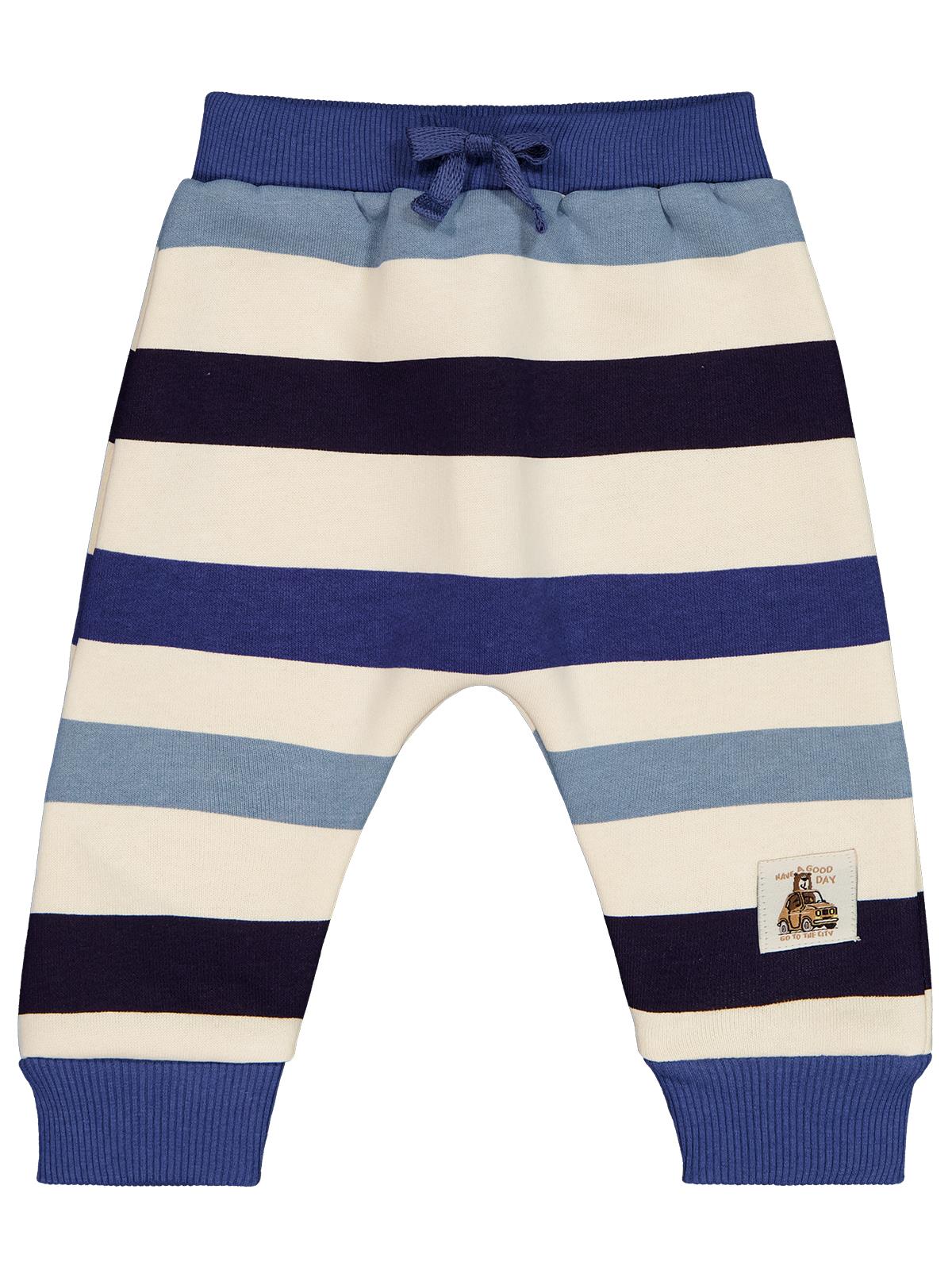 Civil Baby Çizgili 6-18 Ay Eşofman Altı - Mavi