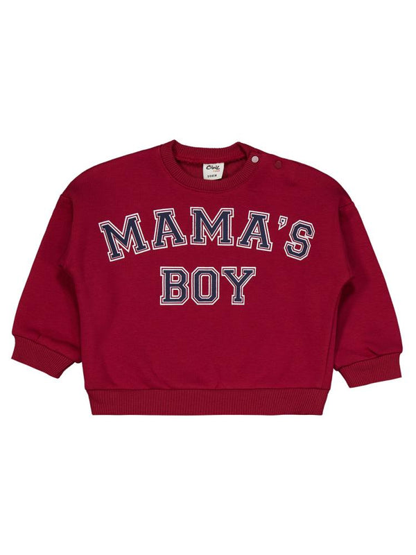 Civil Baby Mama's Boy Baskılı 6-18 Ay Takım - Bordo