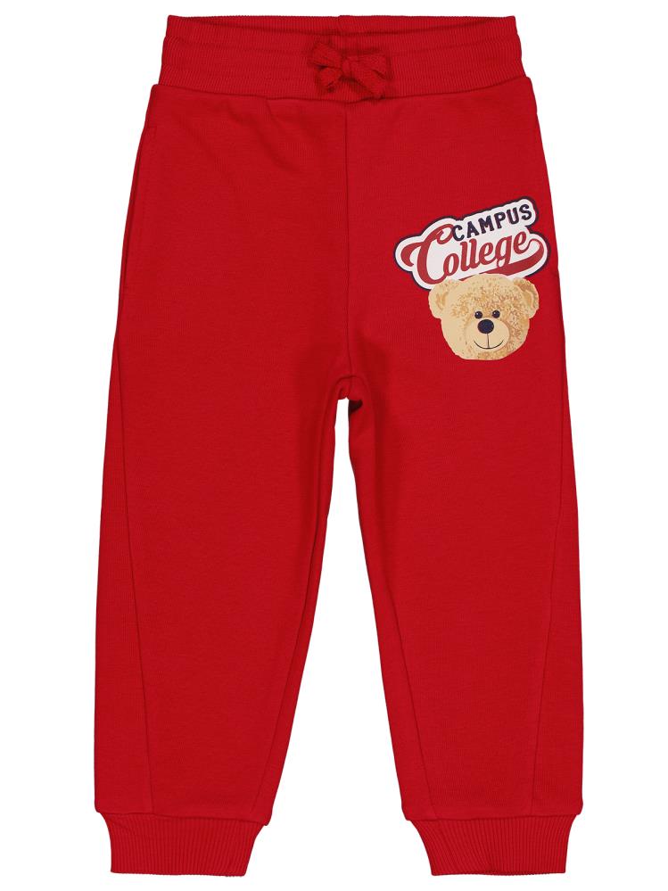 Civil Boys Campus College Baskılı 2-5 Yaş Eşofman Altı - Kırmızı