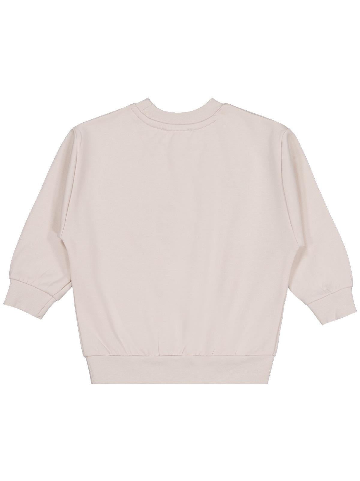 Civil Erkek Çocuk 96 College Nakışlı Sweatshirt | Çelik İnterlok | Okul Kreş ve Günlük Kullanım - Bej