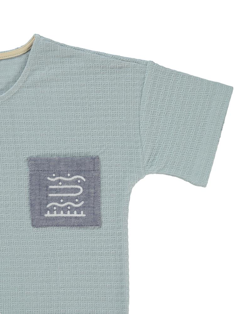 Civil Boys Desenli Cepli 6-9 Yaş Tişört - Mavi