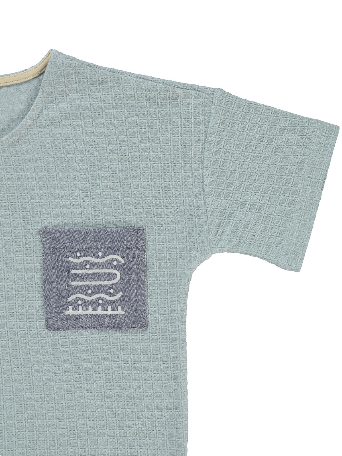 Civil Boys Desenli Cepli 6-9 Yaş Tişört - Mavi