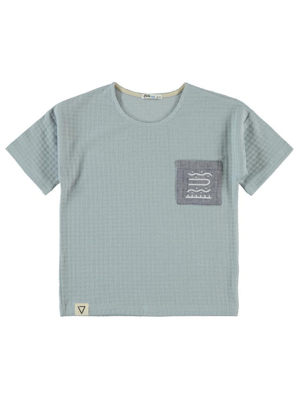 Civil Boys Desenli Cepli 6-9 Yaş Tişört - Mavi