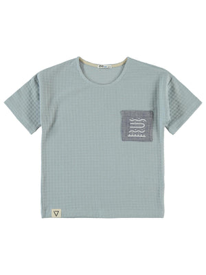 Civil Boys Desenli Cepli 6-9 Yaş Tişört - Mavi