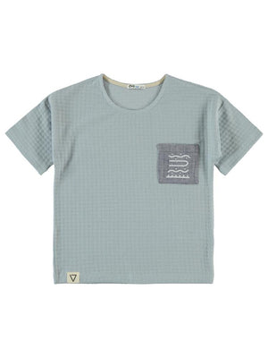 Civil Boys Desenli Cepli 6-9 Yaş Tişört - Mavi