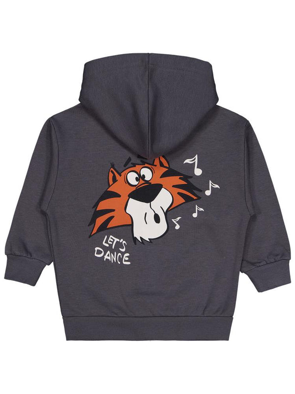 Civil Boys Everybody Dance Baskılı 2-5 Yaş Hırka - Gri