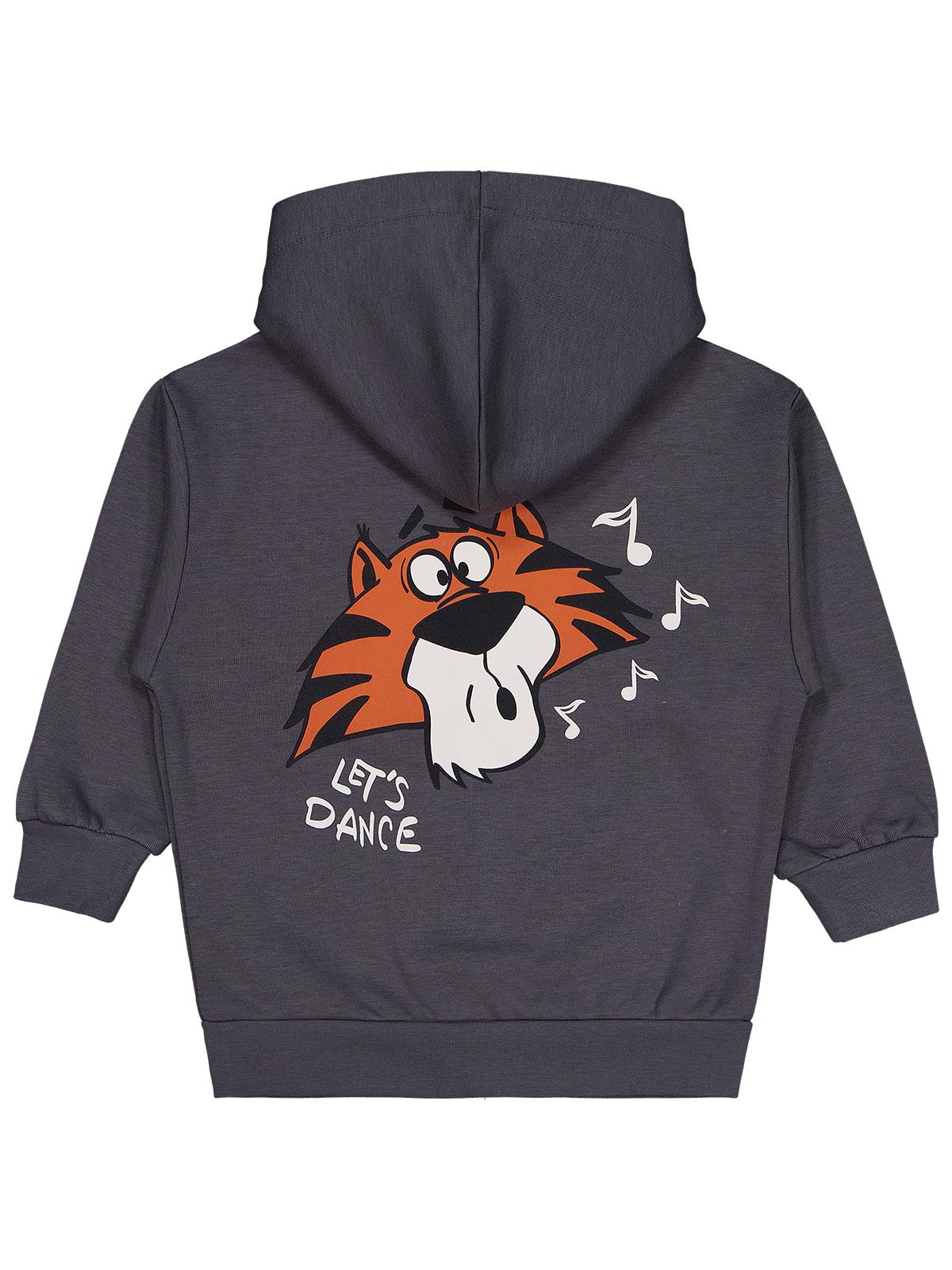 Civil Boys Everybody Dance Baskılı 2-5 Yaş Hırka - Gri