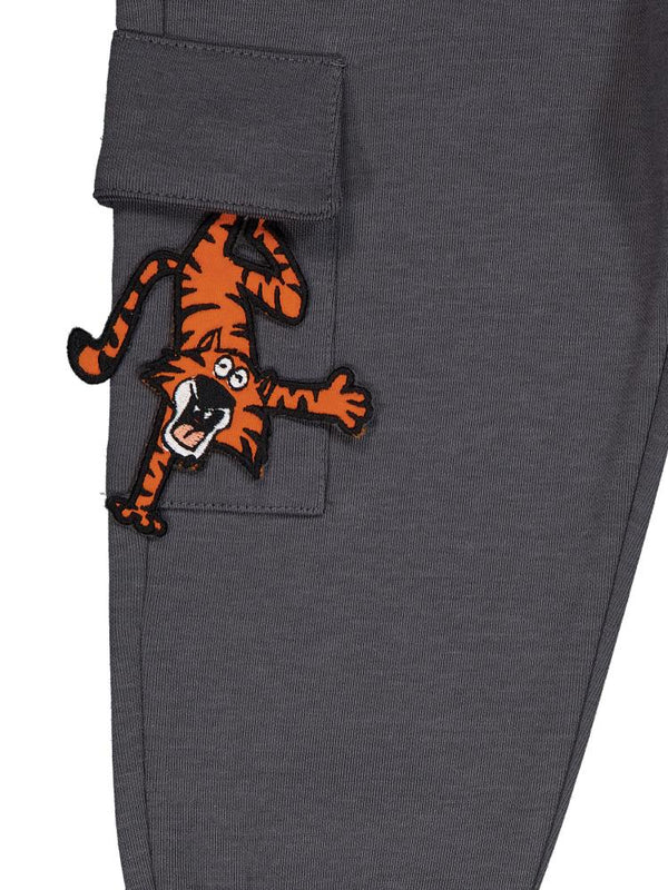 Civil Boys Cebi Kaplan Nakışlı 2-5 Yaş Eşofman Altı - Gri