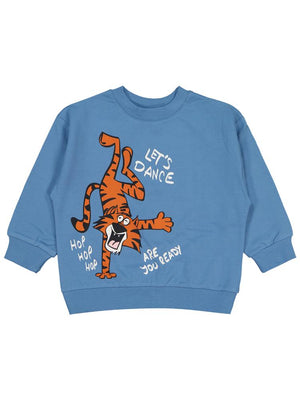 Civil Boys Lets Dance Baskılı 2-5 Yaş Sweatshirt - Mavi