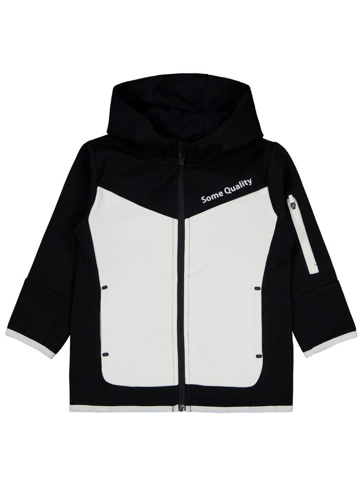 Civil Boys Some Qualıty Baskılı 2-5 Yaş Hırka - Siyah