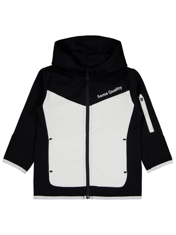 Civil Boys Some Qualıty Baskılı 2-5 Yaş Hırka - Siyah