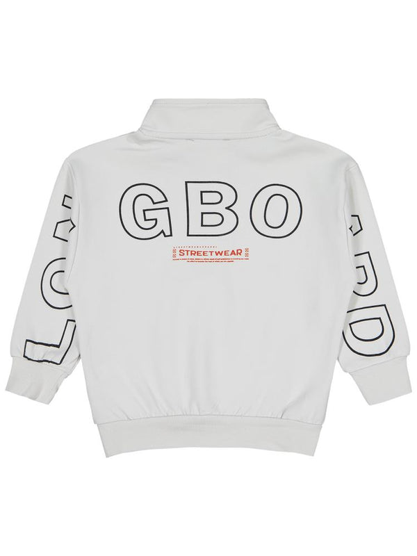 Civil Boys Longboard Baskılı 2-5 Yaş Sweatshirt - Gri