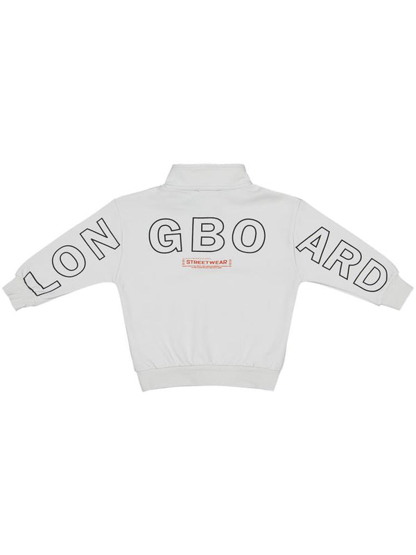 Civil Boys Longboard Baskılı 2-5 Yaş Sweatshirt - Gri