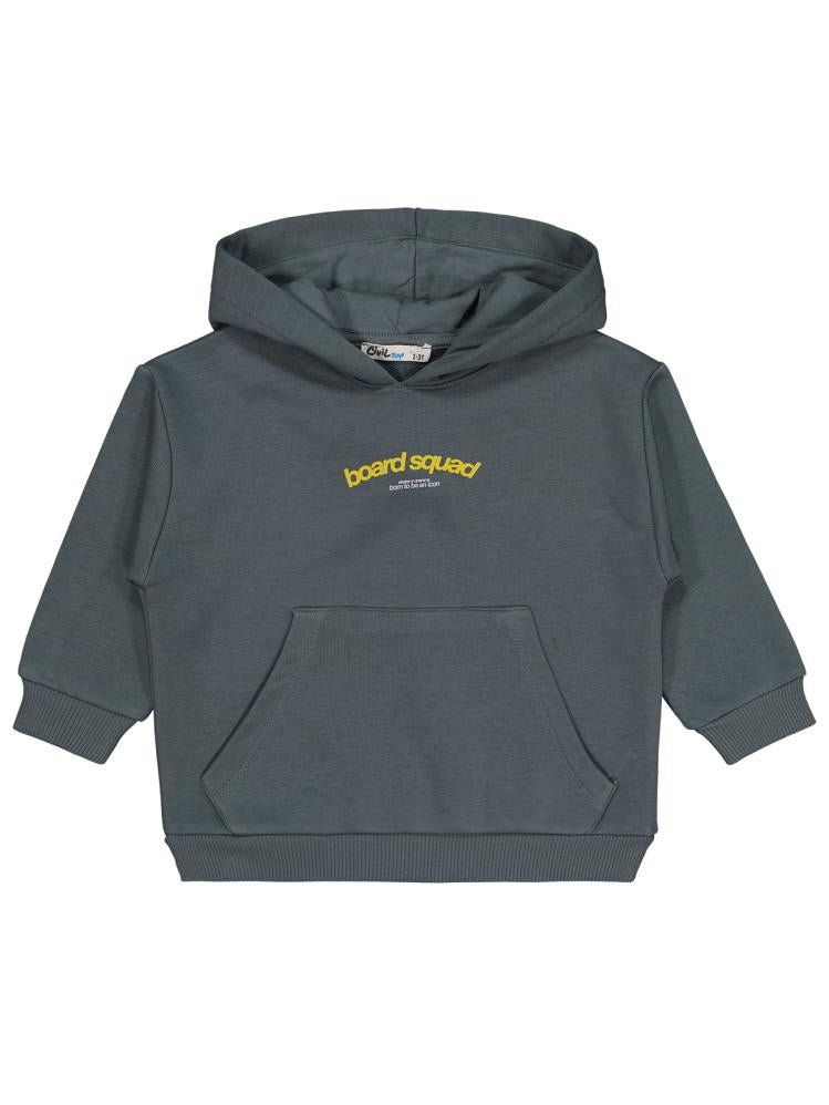 Civil Boys Board Squad Baskılı 2-5 Yaş Sweatshirt - Gri