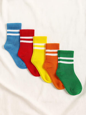 Civil Boys Basic Çizgili 5'Li 2-12 Yaş Erkek Soket Çorap