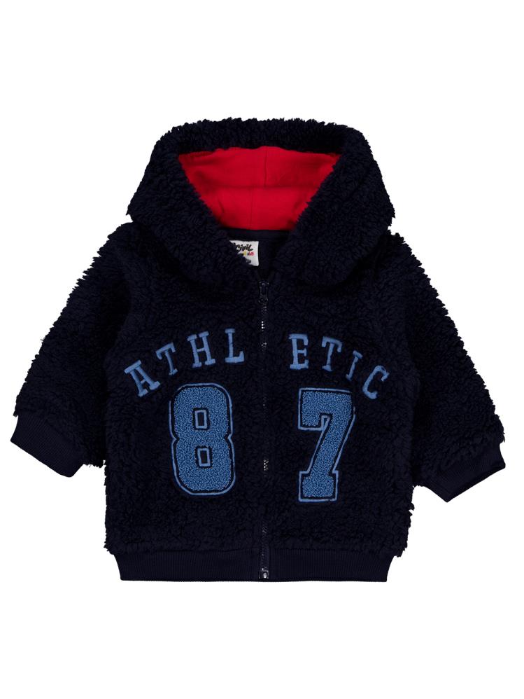 Civil Baby Kuzu Athletic Nakışlı 6-18 Ay Hırka - Lacivert