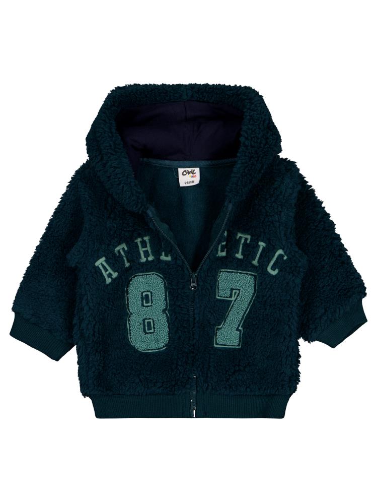 Civil Baby Kuzu Athletic Nakışlı 6-18 Ay Hırka - Yeşil