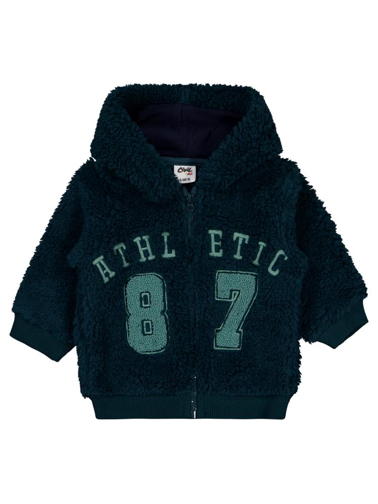 Civil Baby Kuzu Athletic Nakışlı 6-18 Ay Hırka - Yeşil