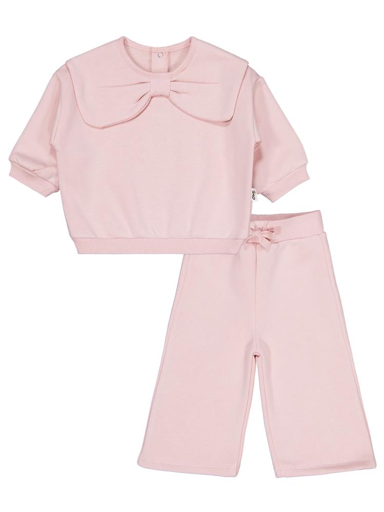 Civil Baby Geniş Yaka 6-18 Ay Takım - Pudra