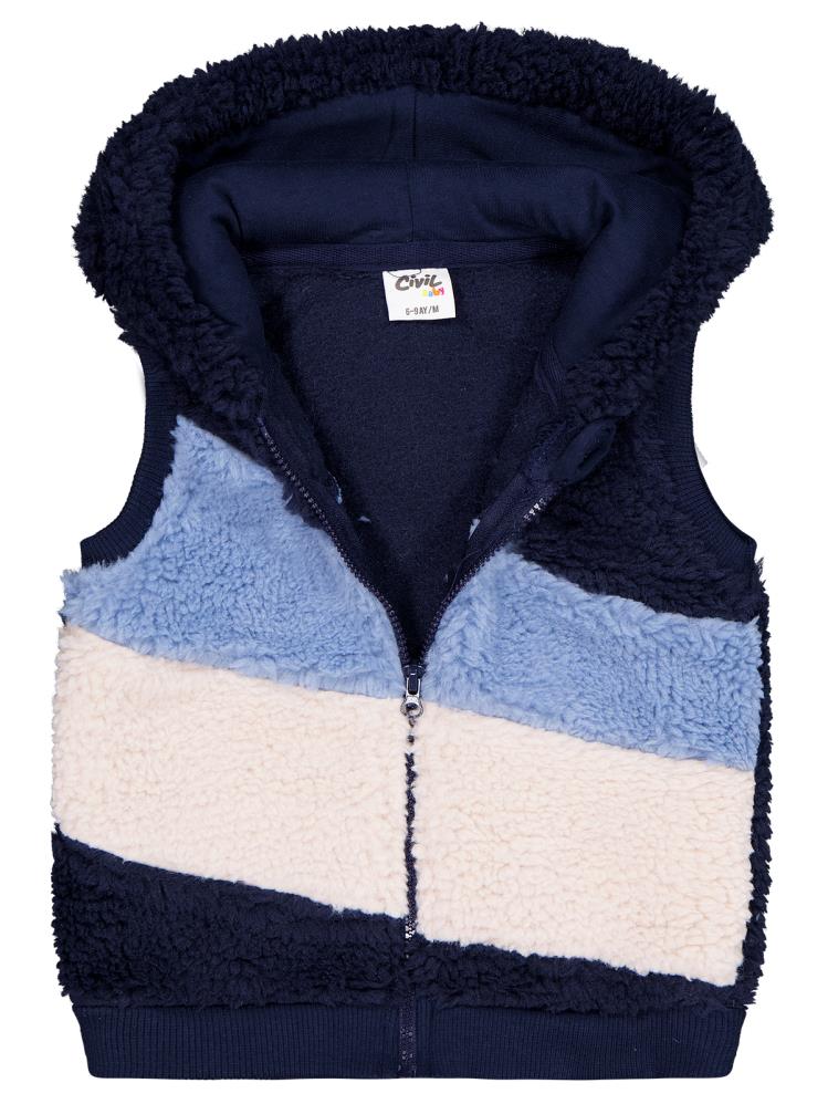 Civil Baby Kuzu Parçalı 6-18 Ay Yelek - Lacivert