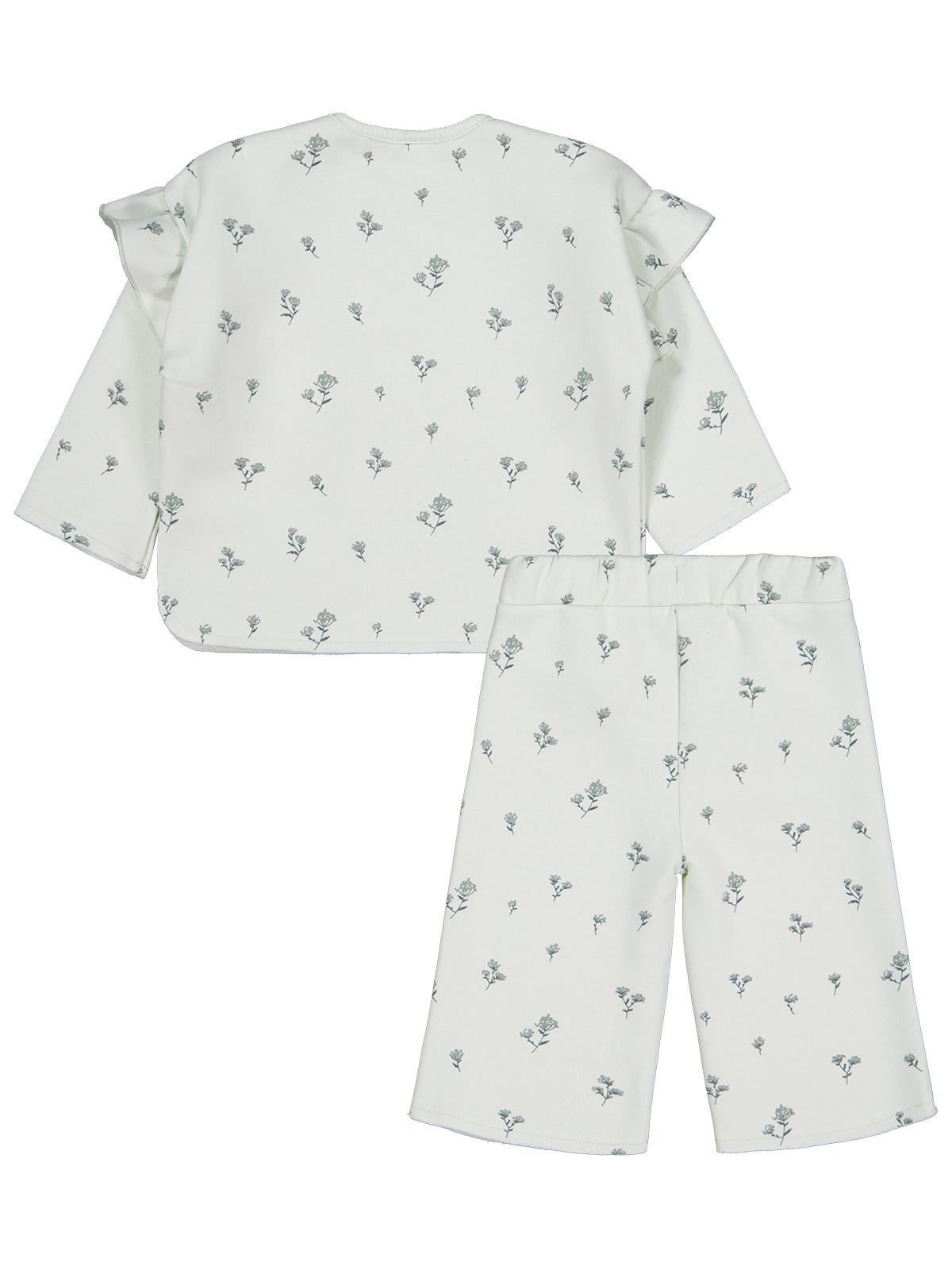 Civil Baby Çiçek Empirme 6-18 Ay Takım - Yeşil